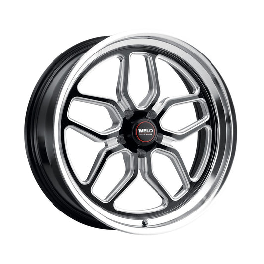 Weld S107 22X8.5 Laguna 5X127 ET06 BS5.00 Gloss Black MIL Dia 78.1
